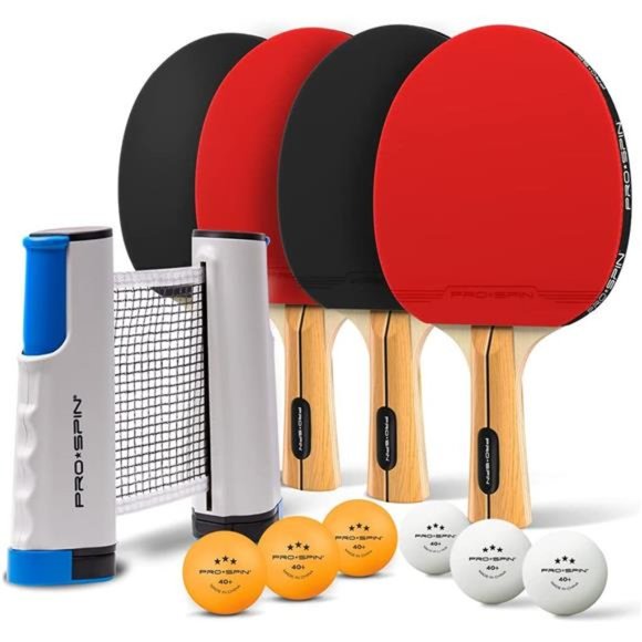 All-in-One Portable Ping Pong Paddles Set | Table Tennis Set with Retractable - Picture 3 of 6